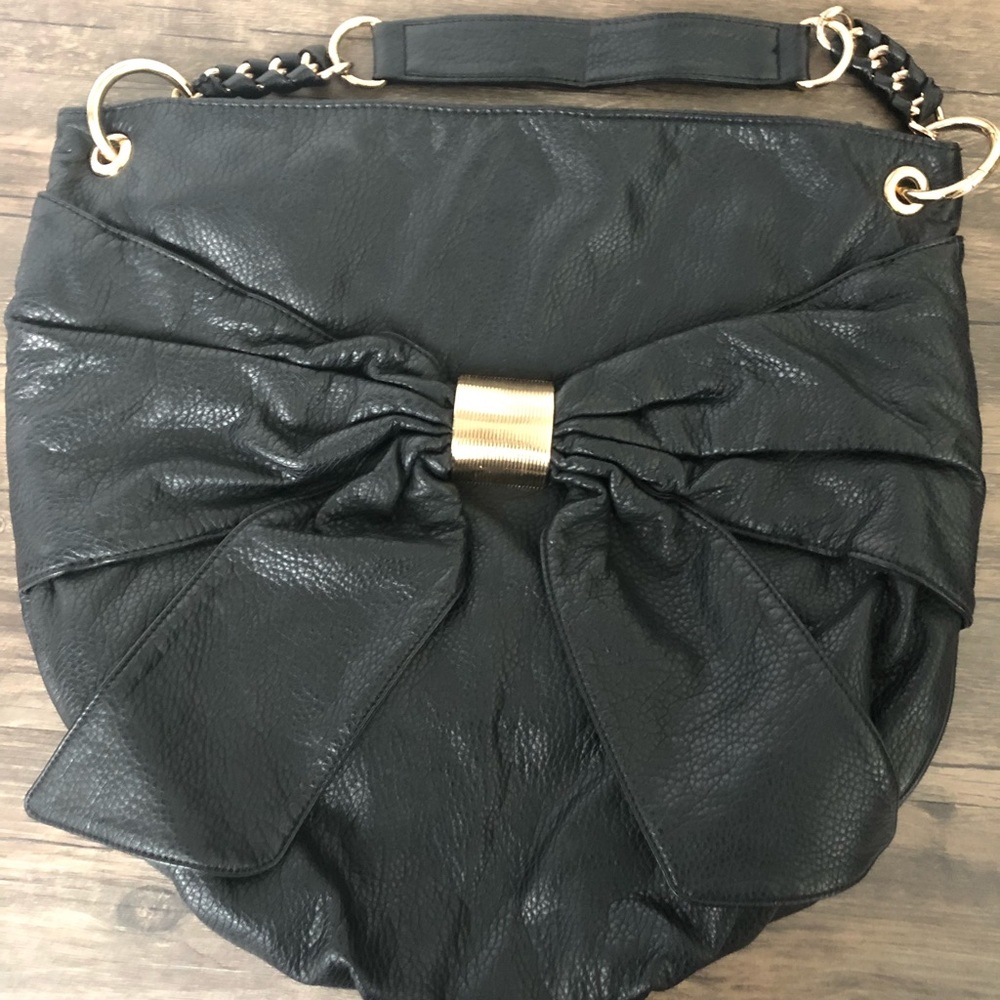 Black and Gold Deux Lux Shoulder Bag